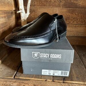 Stacy Adams Men's Black Leather Shoes